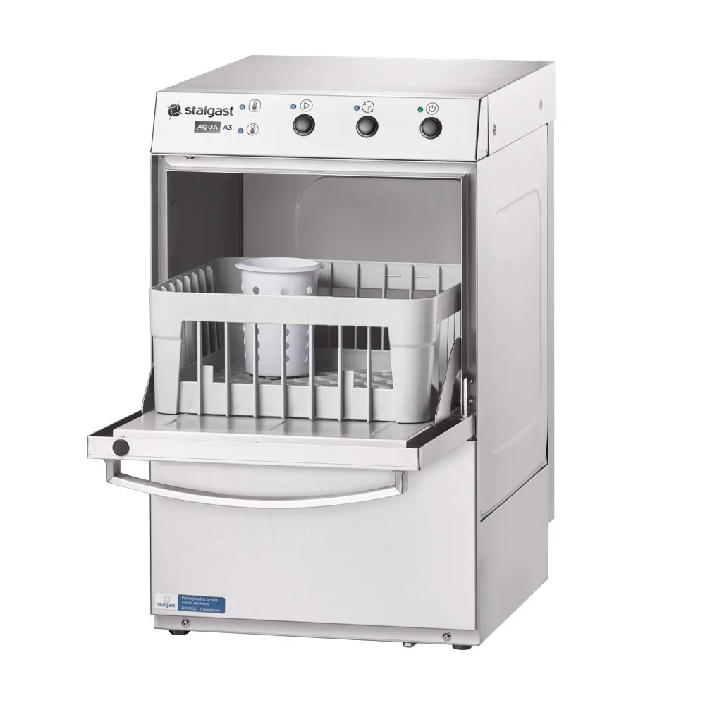 Gläserspülmaschine Aqua A3, inkl. Klarspülmitteldosier-,Reinigerdosier- und Ablaufpumpe, 230V, 2,77 kW