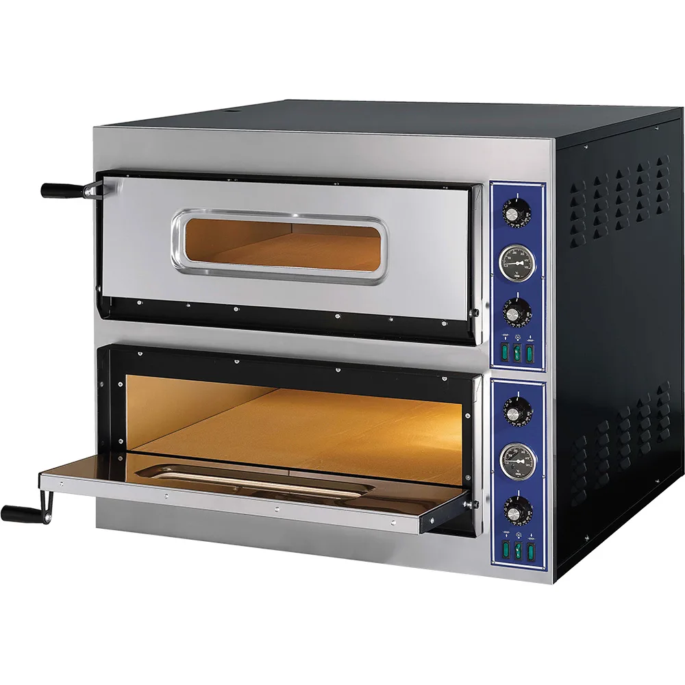 GGF Pizzaofen E-Start Line mit zwei Kammern / 14,4 kW / 900x1080x750 mm (BxTxH)