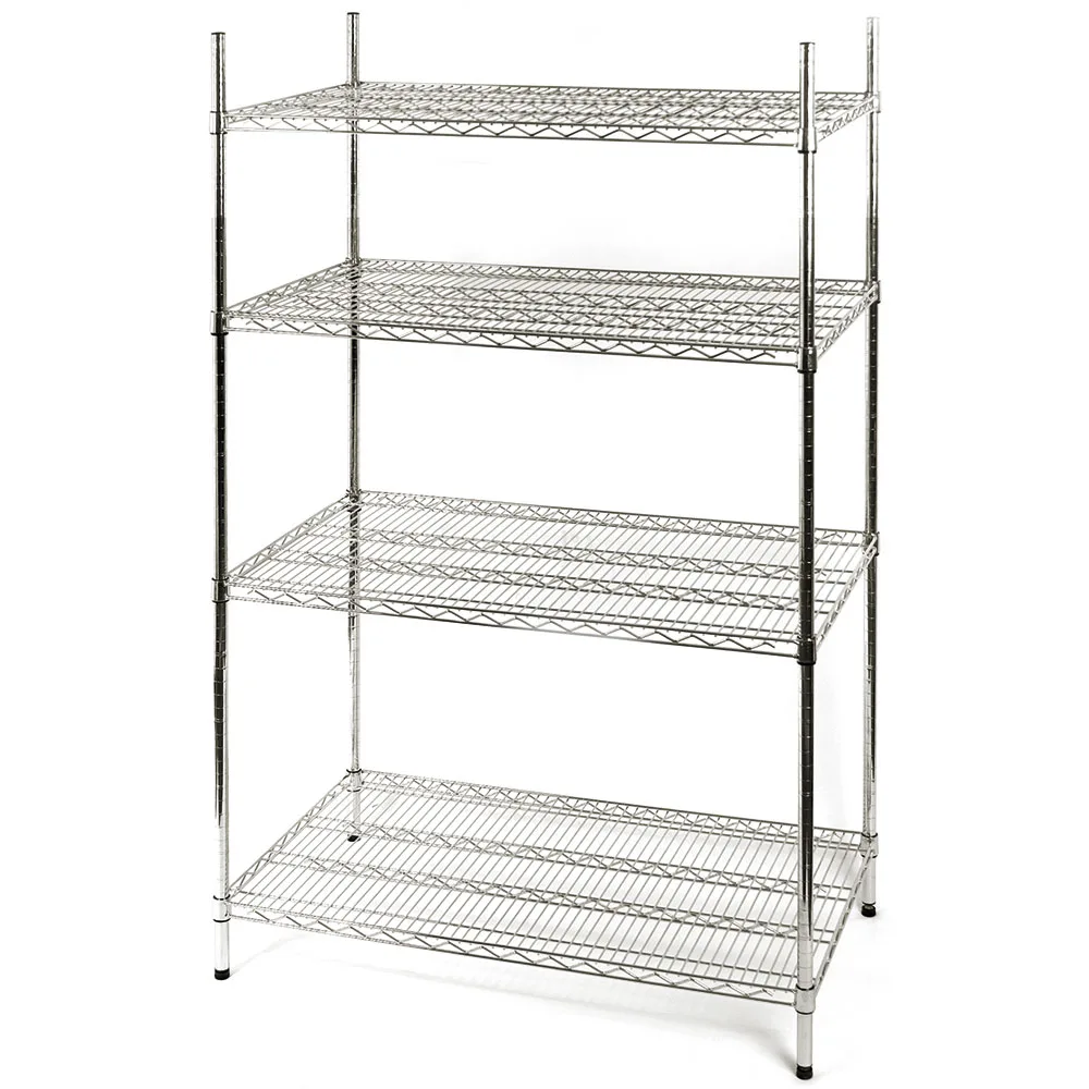 Lagerregal aus Chromstahl 1220x455x1800 mm