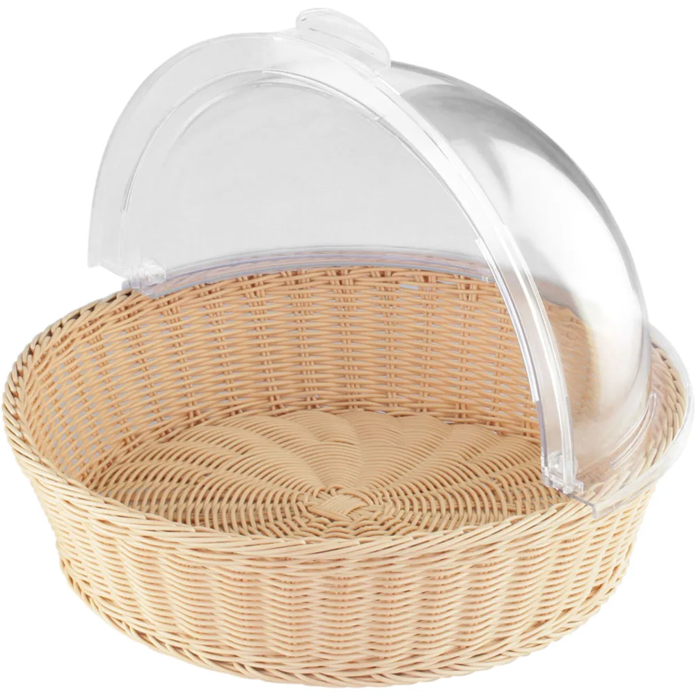 Brotkorb mit Roll-Top Deckel, rund