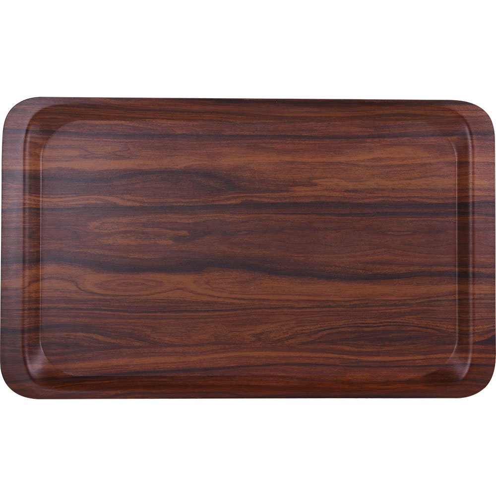 Tablett, laminiert, Farbe Mahagoni, 530×370 mm (BxT)