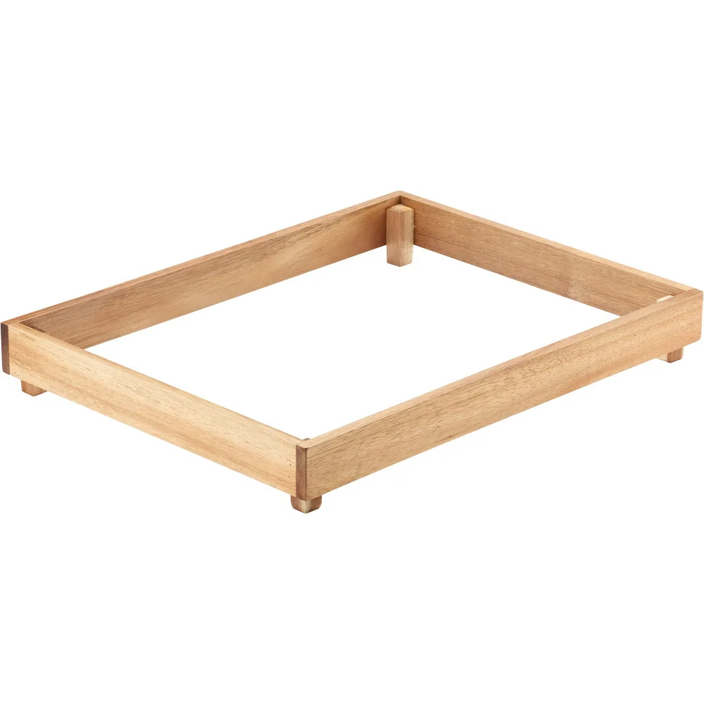 Buffet-Box aus Akazienholz, 420x320x55 mm