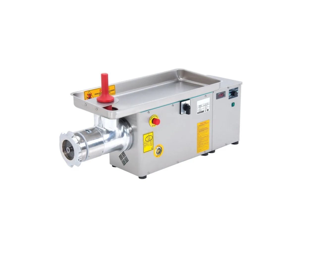 Fleischwolf 600 kg / h 400V mit gekühltem Edelstahlbecher
