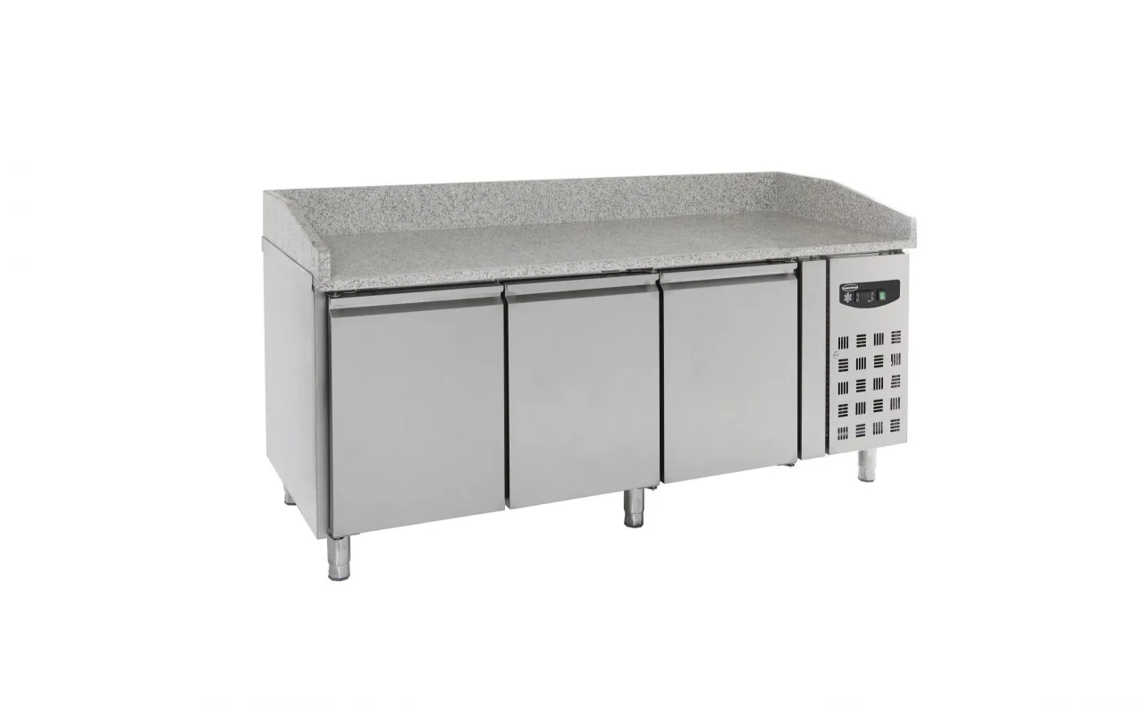 Pizzatisch mit 3 Türen / 580 Liter / 2020 x 800x 1000 mm