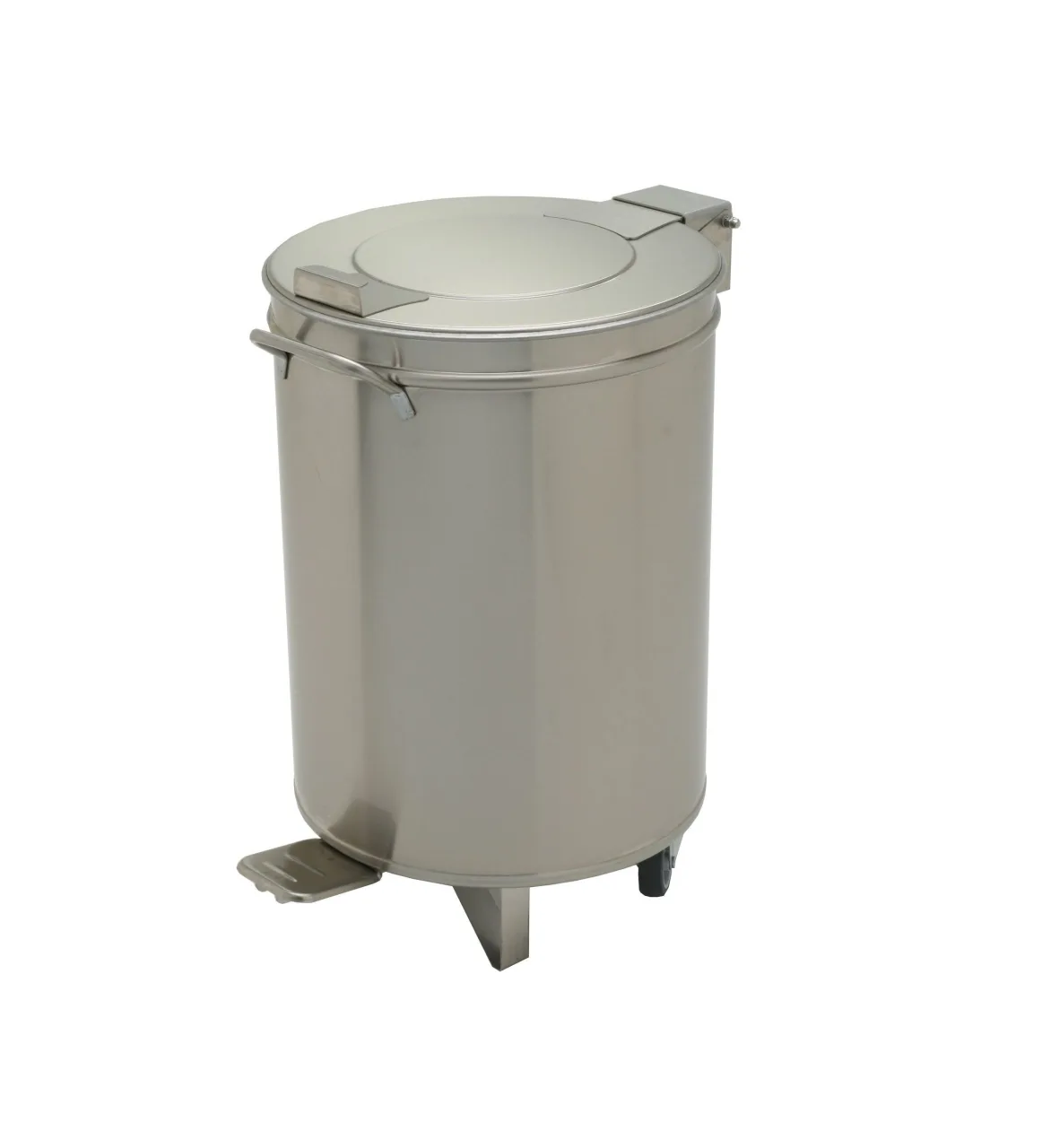 Edelstahl Abfalleimer 95 Liter  mit Hubdeckel