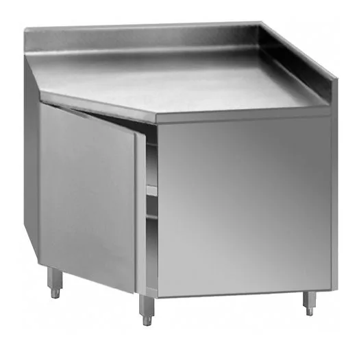 Eck-Arbeitsschrank 100×100 mit Aufkantung