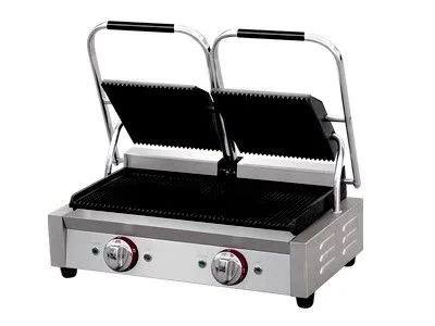 Kontaktgrill 57 cm ,oben und unten gerillte Platten