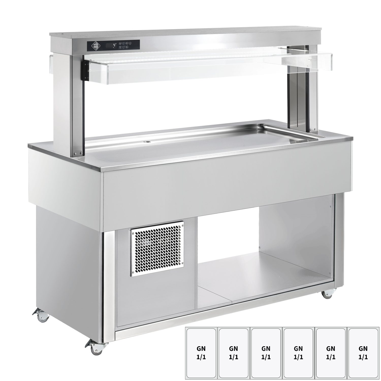 Kühlbuffet GN 6-1/1 – 30 mm, RAL | RM – TR LIME+ 6R