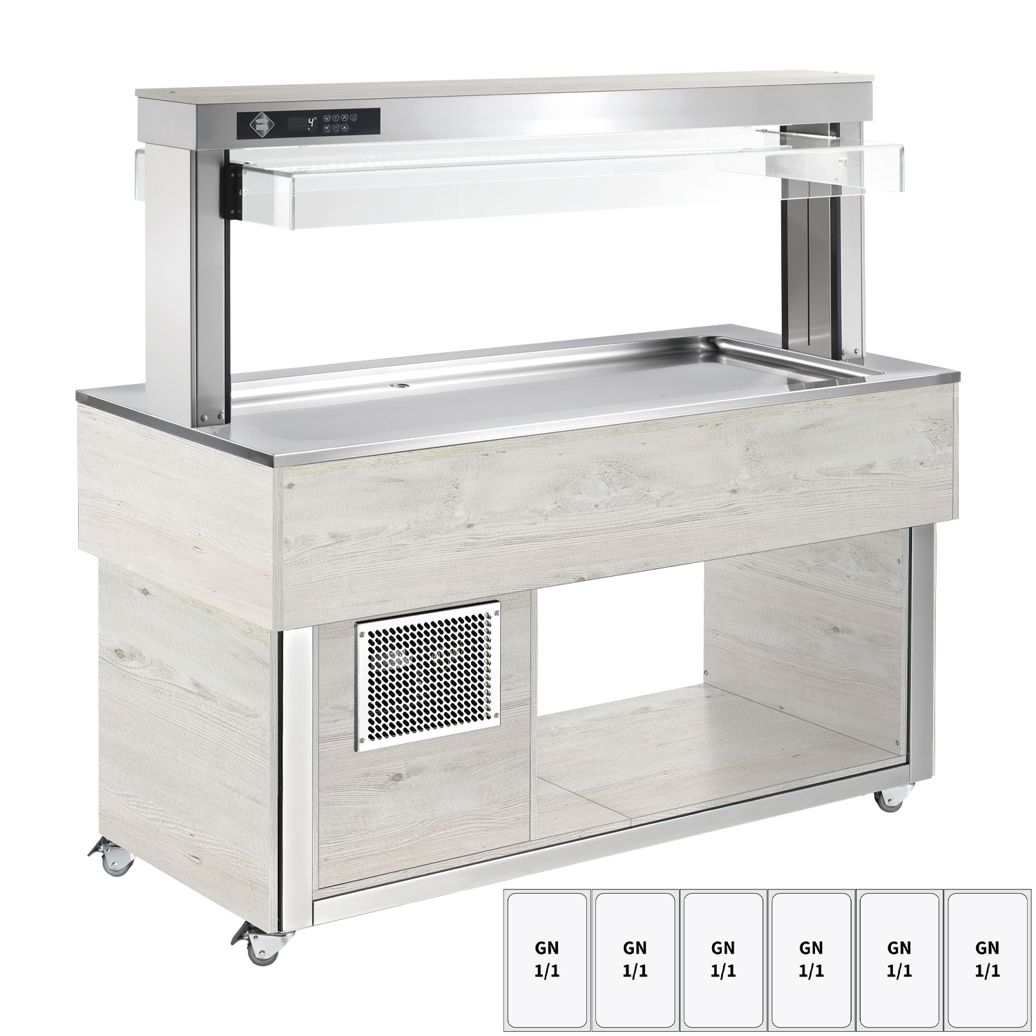 Kühlbuffet GN 6-1/1- 30 mm, Hemlock | RM – TR LIME+ 6H