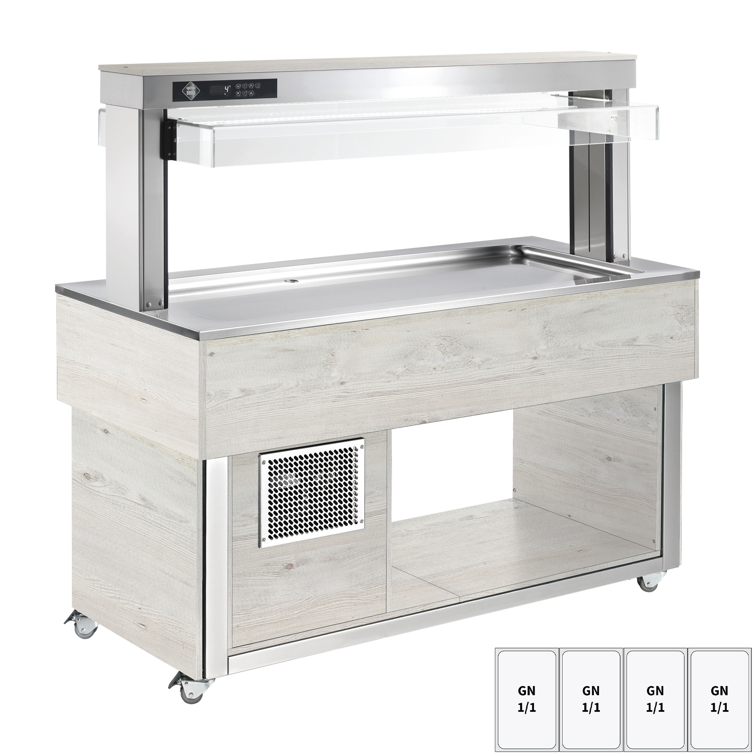 Kühlbuffet GN 4-1/1 – 30 mm, Hemlock | RM – TR LIME+ 4H