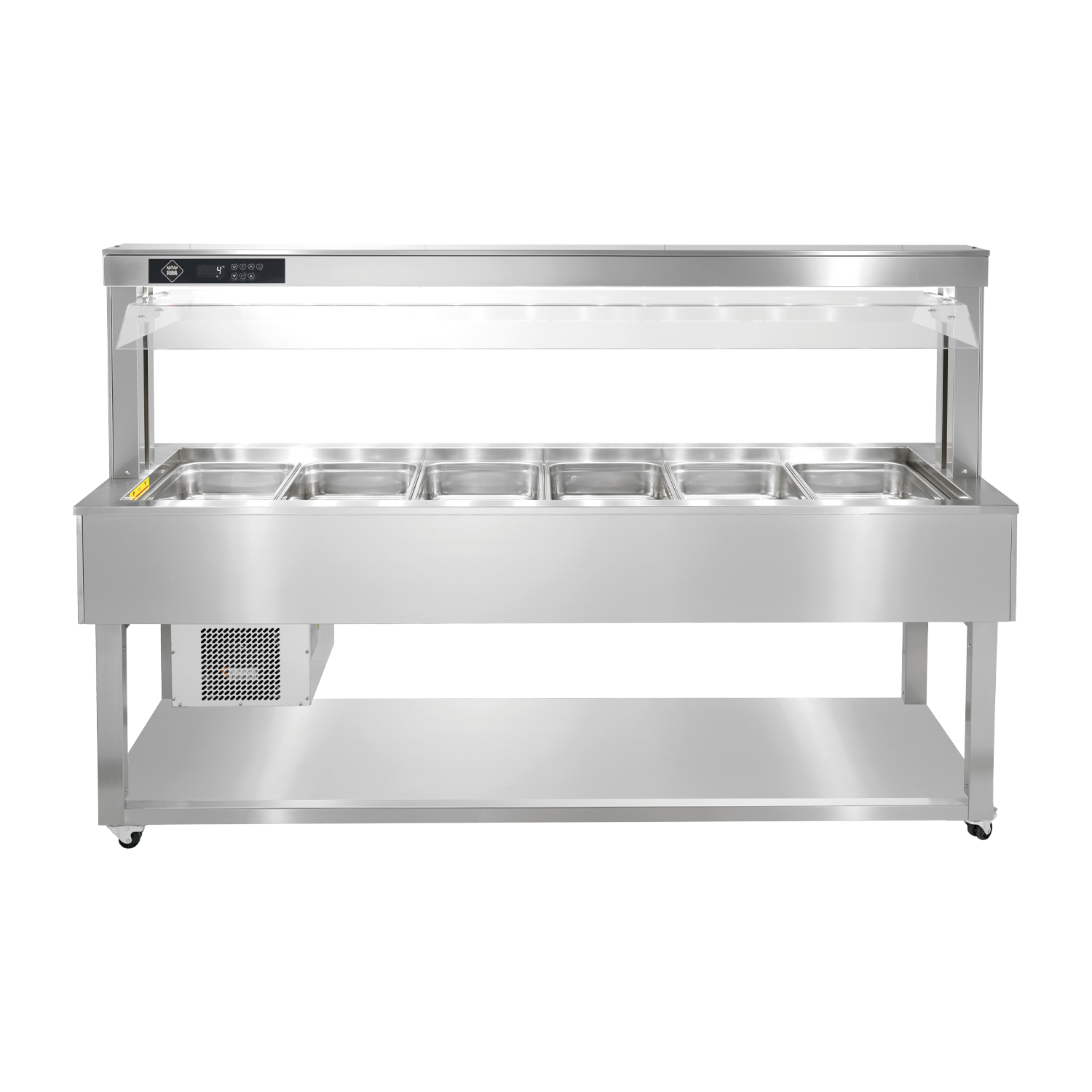Kühlbuffet GN 6-1/1 – 200 mm, Edelstahl | RM – TR GREEN+ 6I
