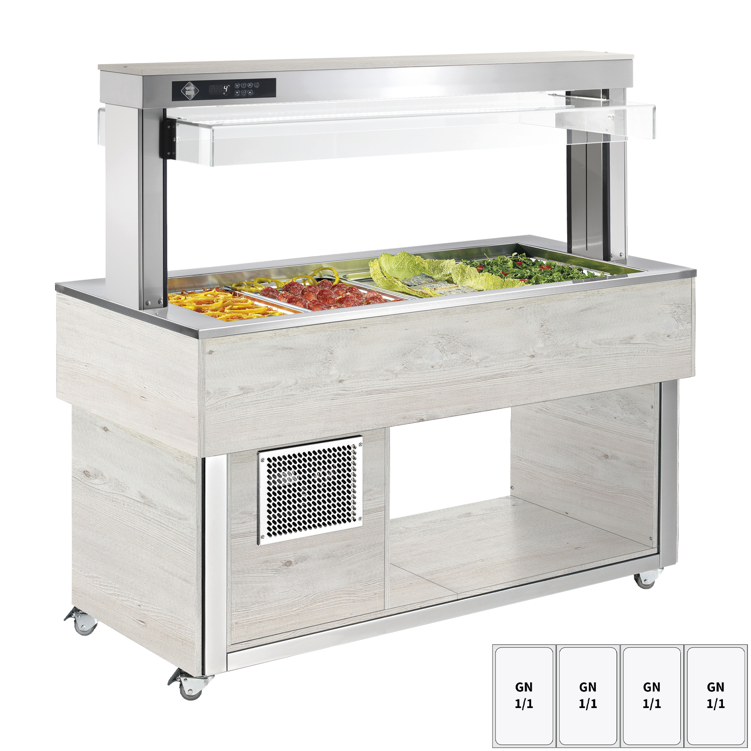 Kühlbuffet GN 4-1/1 – 200 mm, Hemlock | RM – TR GREEN+ 4H