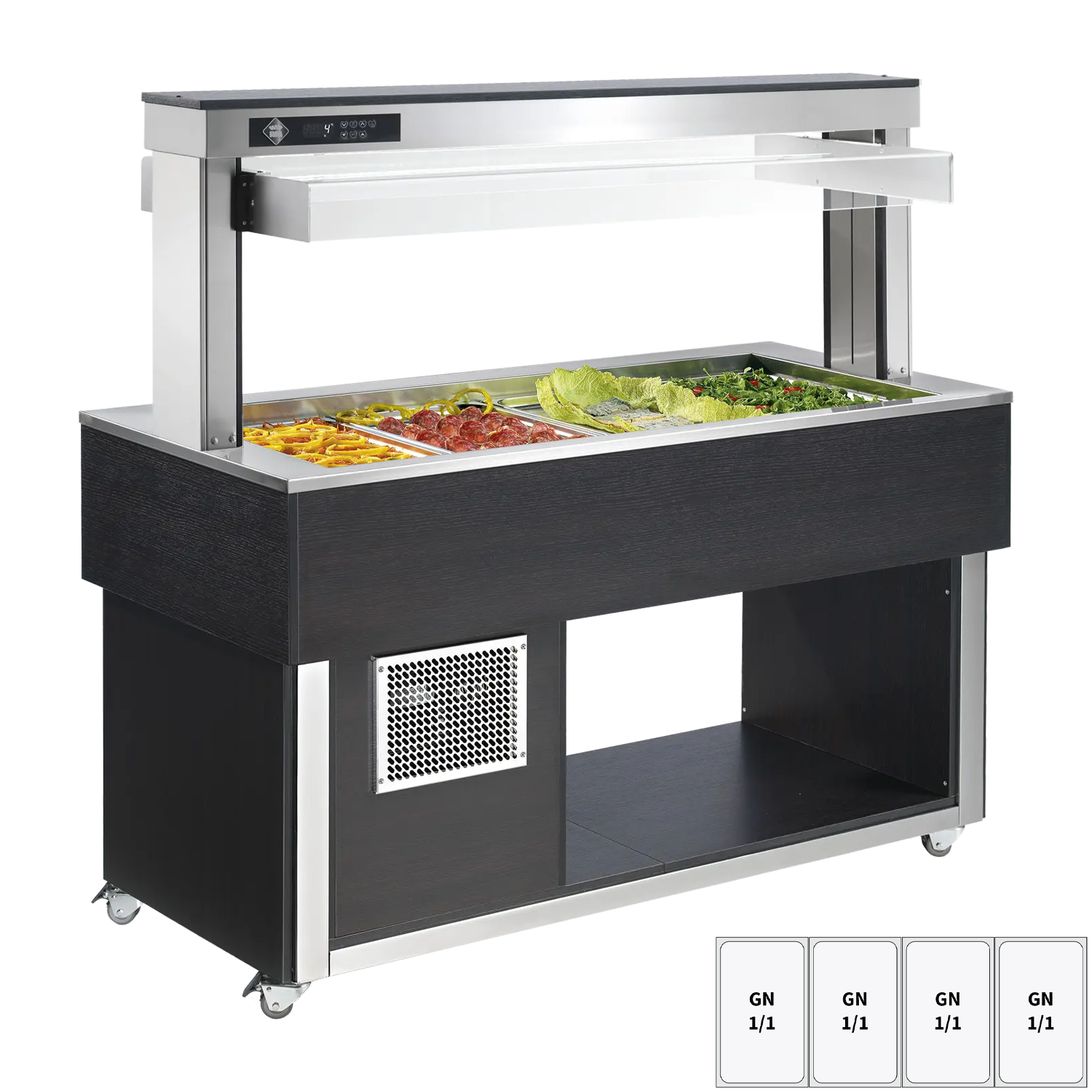Kühlbuffet GN 4-1/1 – 200 mm, Wenge | RM – TR GREEN+ 4W