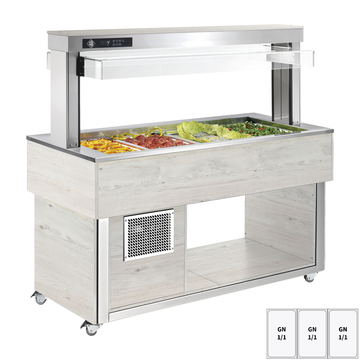Kühlbuffet GN 3-1/1 – 200 mm, Hemlock | RM – TR GREEN+ 3H