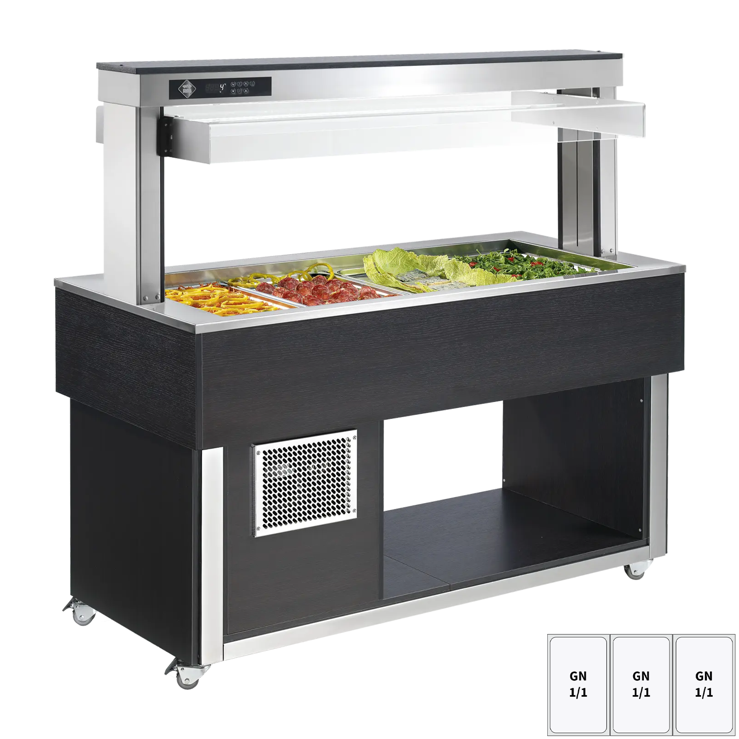 Kühlbuffet GN 3-1/1 – 200 mm, Wenge | RM – TR GREEN+ 3W