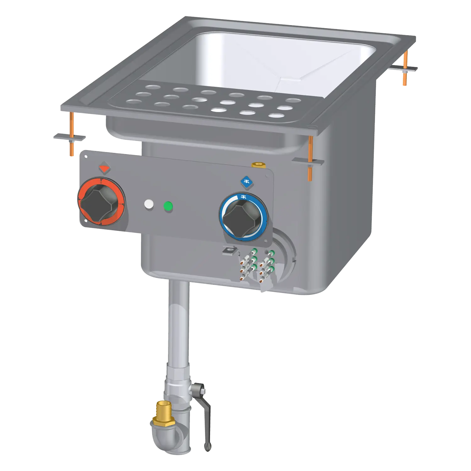 Pastakocher drop-in elektrisch 25 l ohne Unterbauten 400 V | RM – CPD-64ET