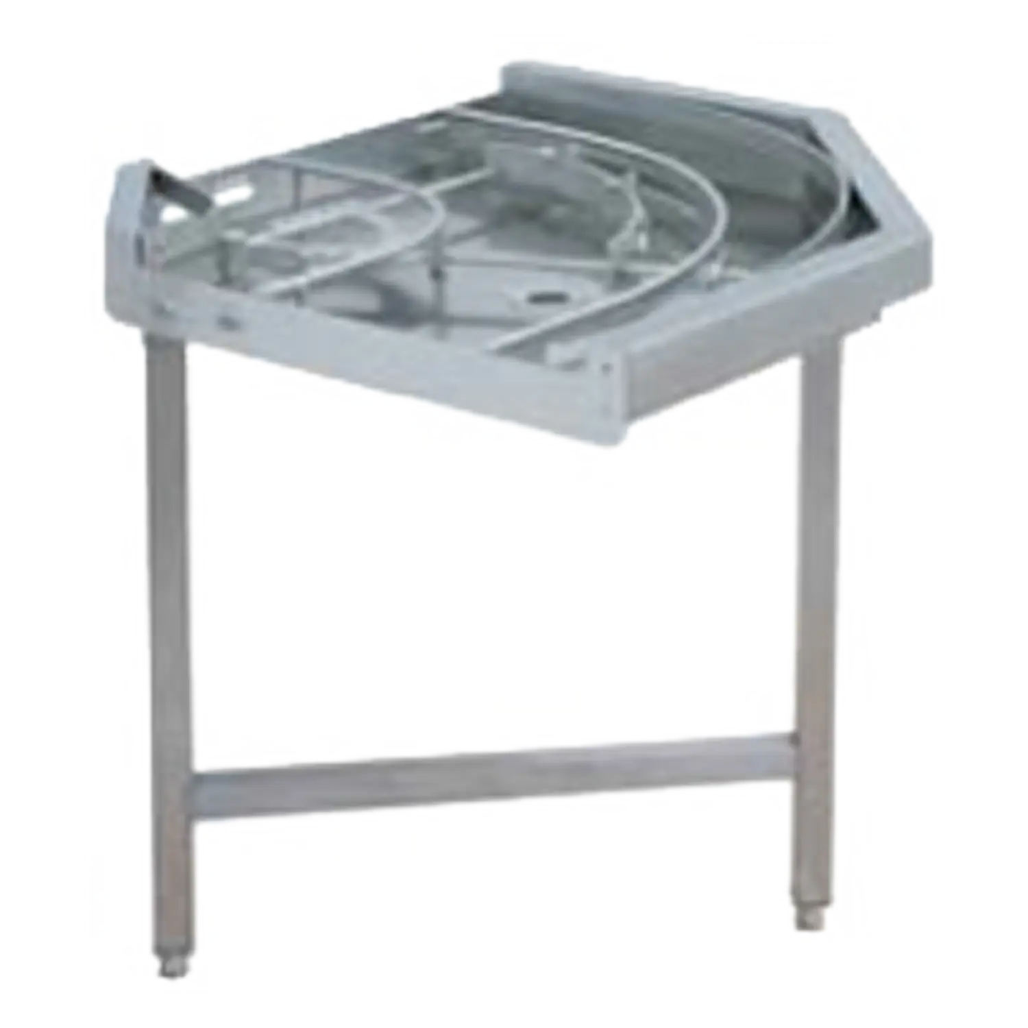 Tisch 90° mit Ausgabevorschub 80×80 cm | RM – CTS 171