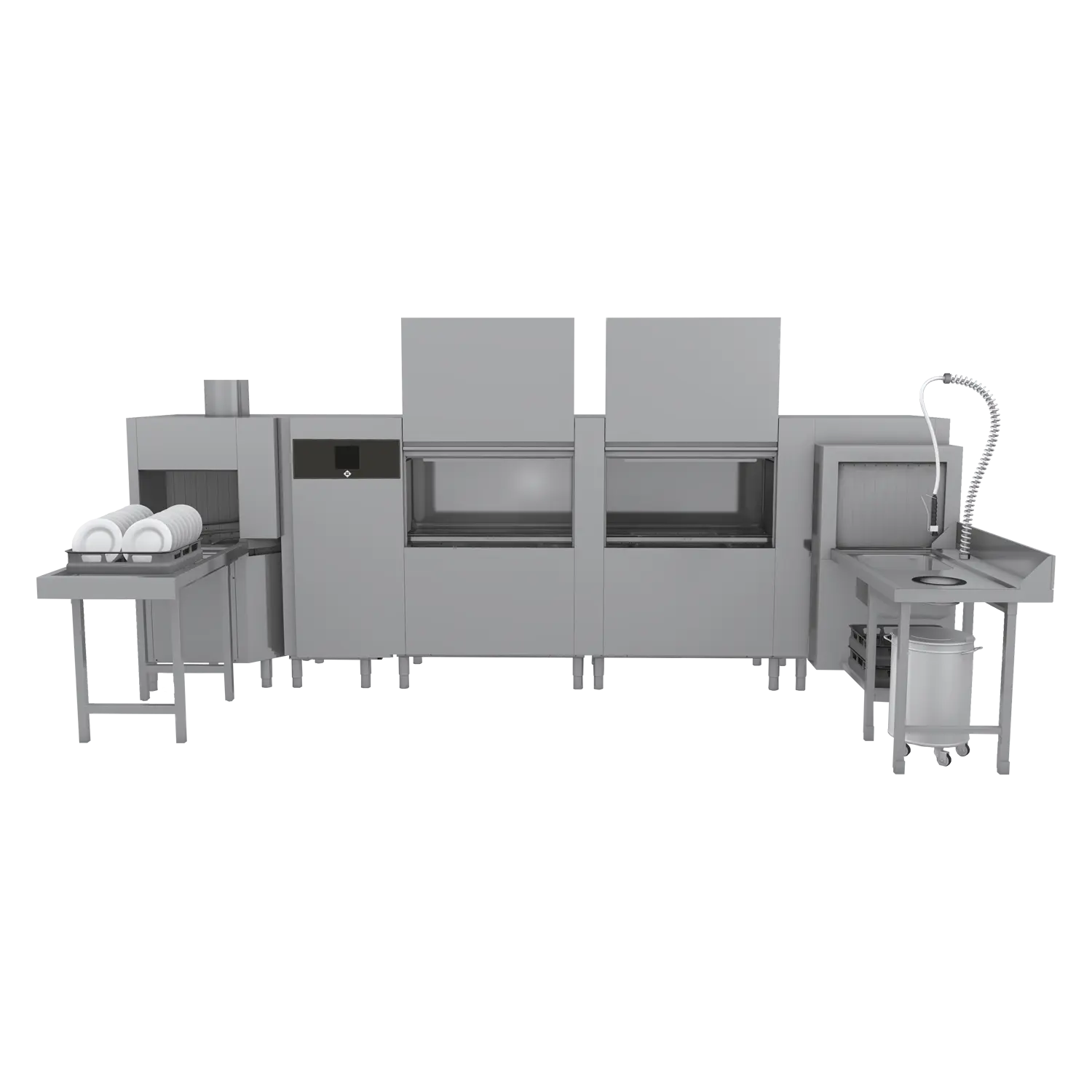 Tunnelspülmaschine 300, Kaltwasser, Ausgang links, Eckvorwaschmodul | RM – XT 300 L XTRS CTPWR