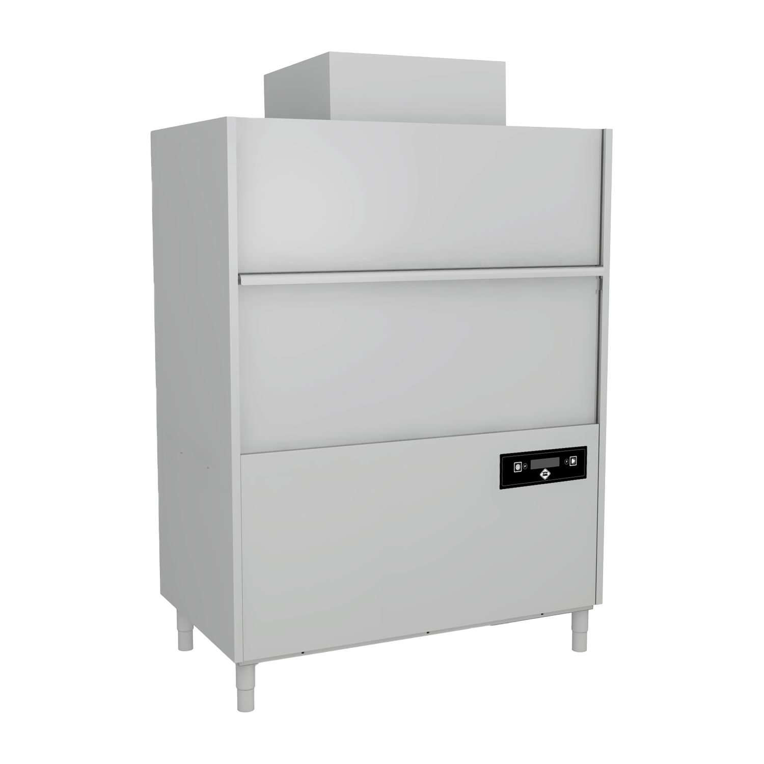 Topfspülmaschine doppelwandig mit Schmutzwasserpumpe und Rückgewinnung 132×70 – 400 V | RM – S 302 REC ABT
