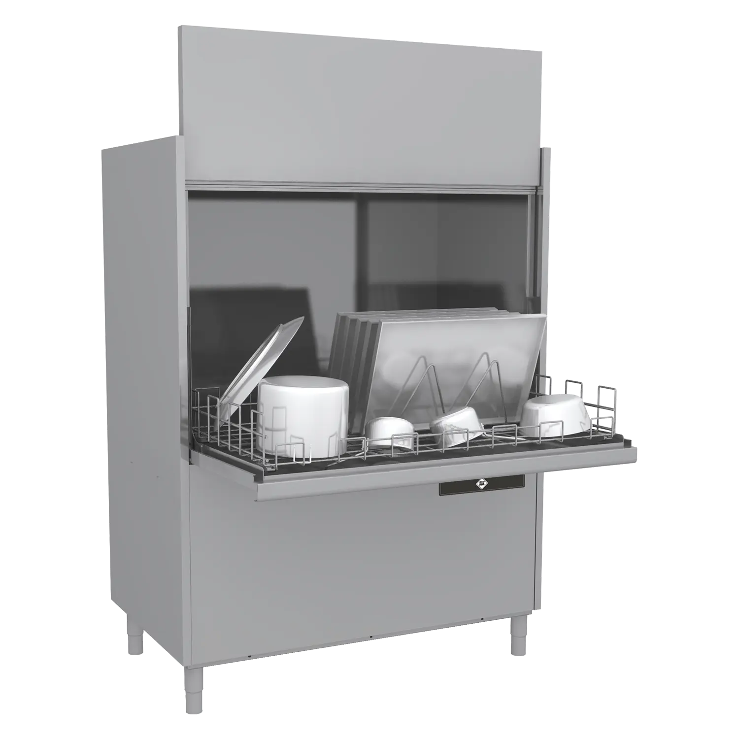 Topfspülmaschine doppelwandig mit Schmutzwasserpumpe 132×70 – 400 V | RM – S 302 P ABT