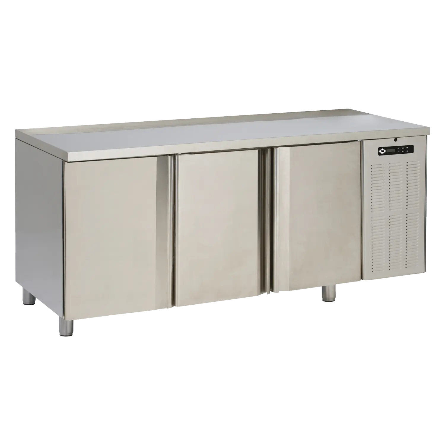 Gefriertisch elektrisch GN 1/1 3 Türen, ohne Rand, Edelstahl 230 V | RM – SM 3D DH