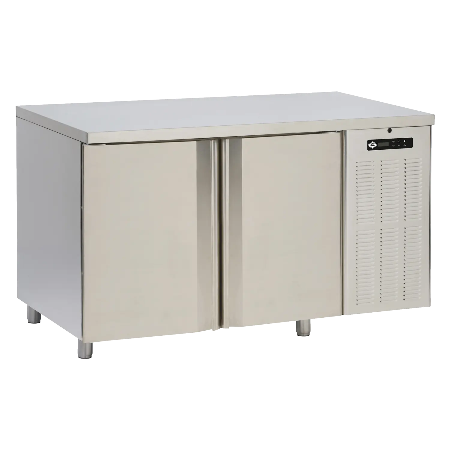 Gefriertisch elektrisch GN 1/1, 2 Türen, ohne Rand, Edelstahl 230 V | RM – SM 2D DH