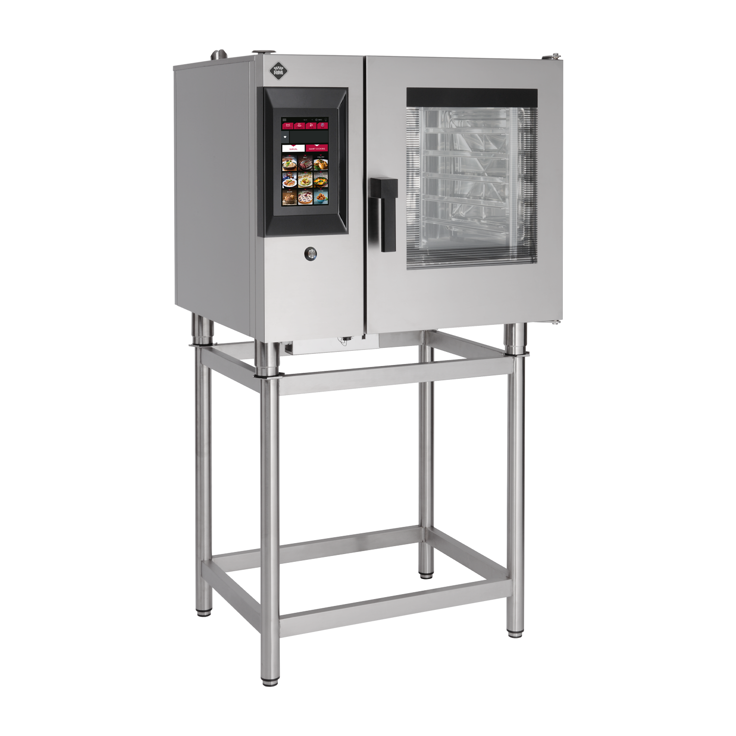 Four gaz à convection STEAMBOX 6x Chaudière GN 1/1 Écran tactile couleur Nettoyage automatique Écran 10″ | RM – STMB 0611 G