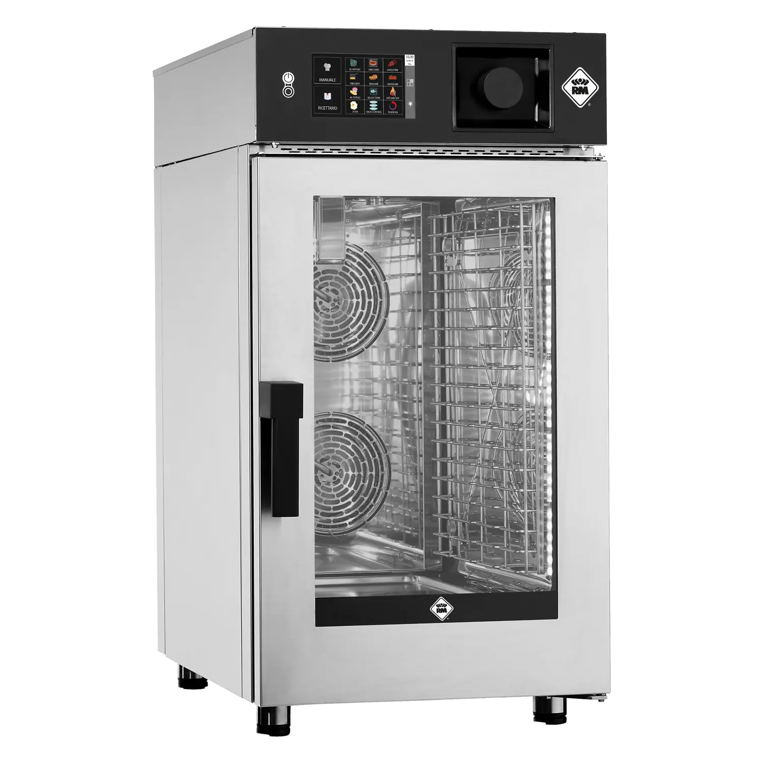 Kombidämpfer SLIM elektrisch 10x GN 1/1 automatische Wäsche bojler Touchdisplay Bedienfeld 7″ 400 V | RM – MSTBB 1011 E