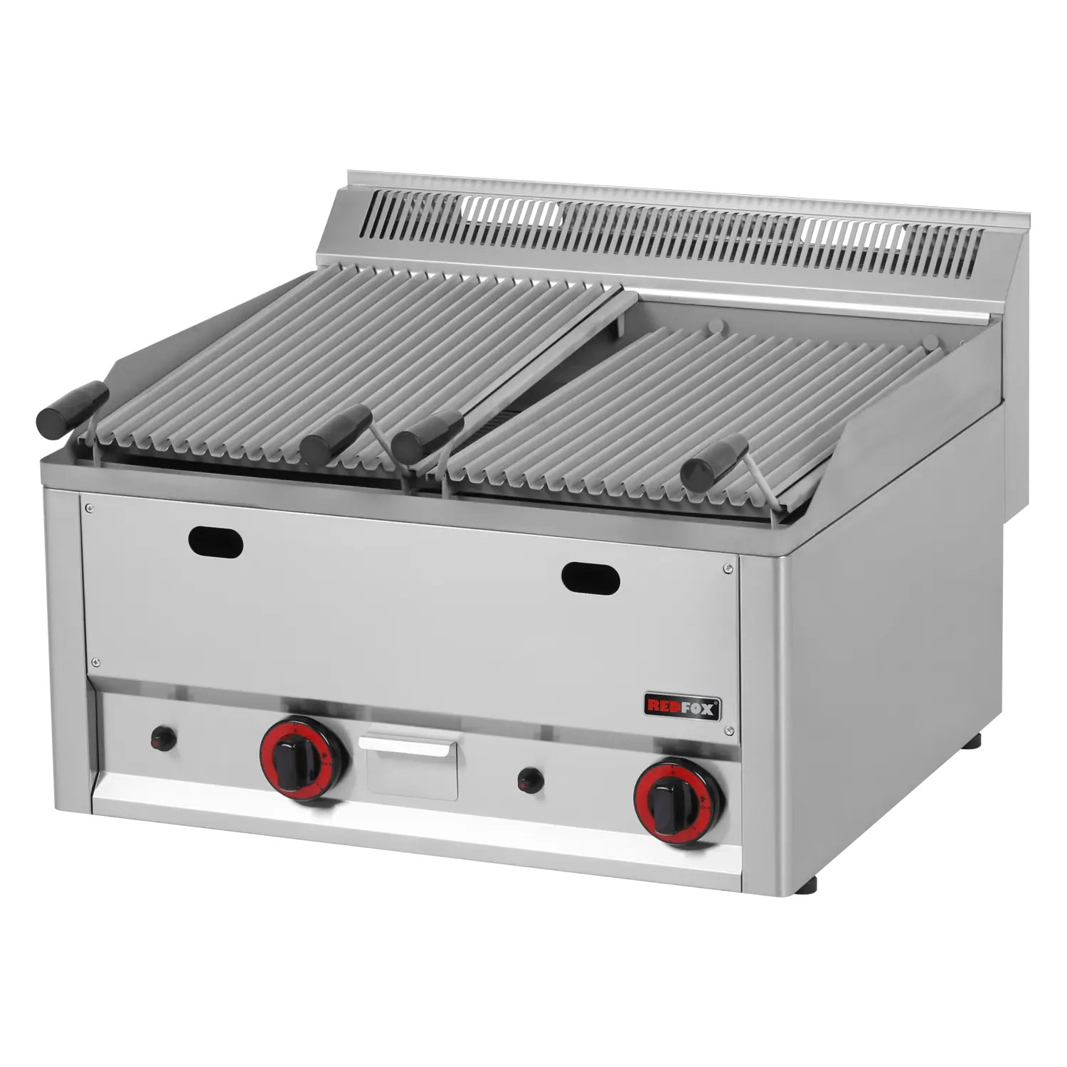Lavagrill Gas doppelt 2x 31×48 ohne Unterbauten | REDFOX – GL 60 GLS