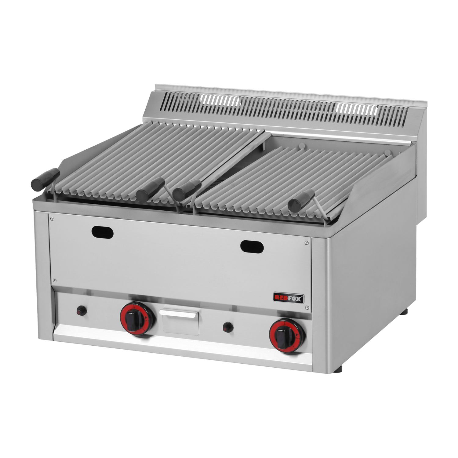 Lavagrill Gas doppelt 2x 31×48 ohne Unterbauten | REDFOX – GL 60 GL