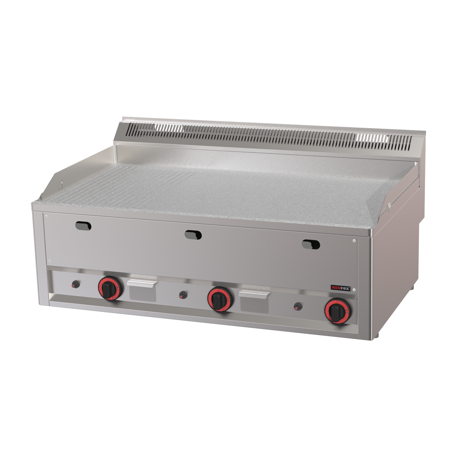 Grillplatte 97×48 Gas Durable Chrome kombiniert ohne Unterbauten | REDFOX – FTHRC 90 GL