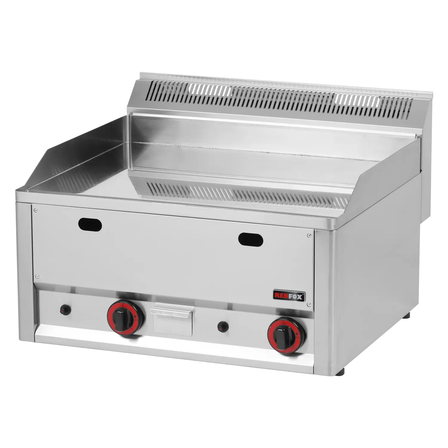 Grillplatte 65×48 Gas verchromt glatt ohne Unterbauten | REDFOX – FTHC 60 GL