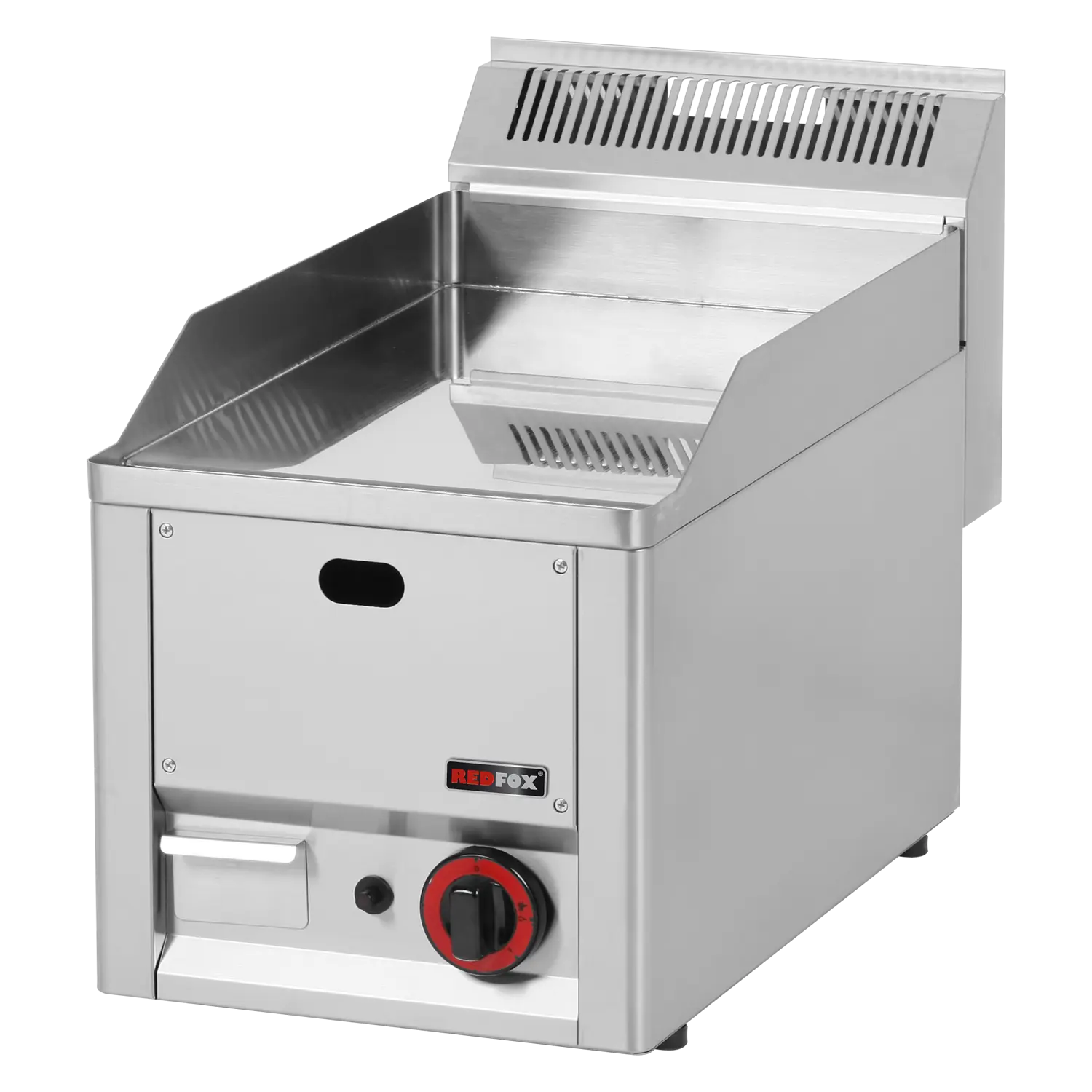 Grillplatte 32×48 Gas verchromt glatt ohne Unterbauten | REDFOX – FTHC 30 GL