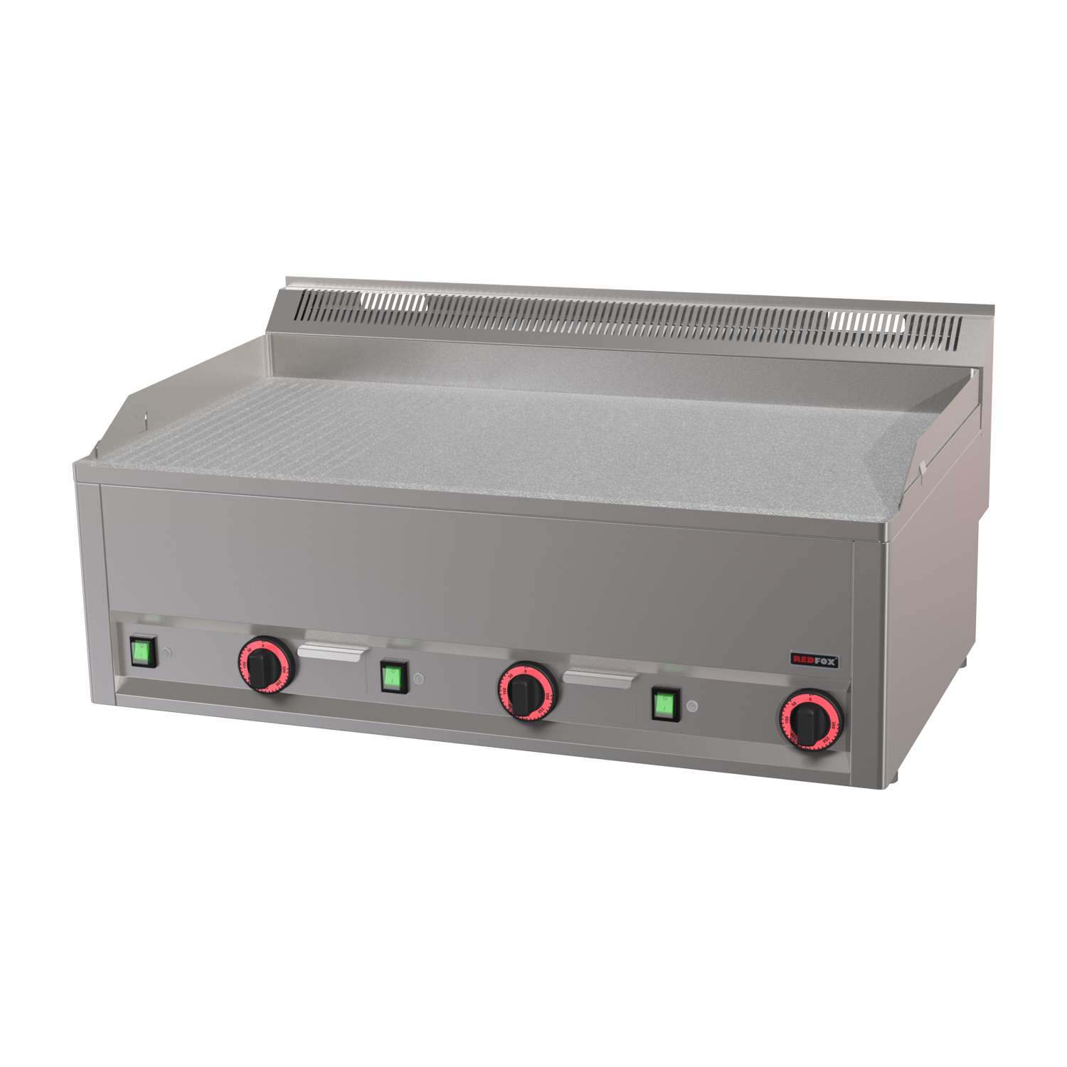 Grillplatte 97×48 elektrisch Durable Chrome kombiniert ohne Unterbauten 400 V | REDFOX – FTHRC 90 EL