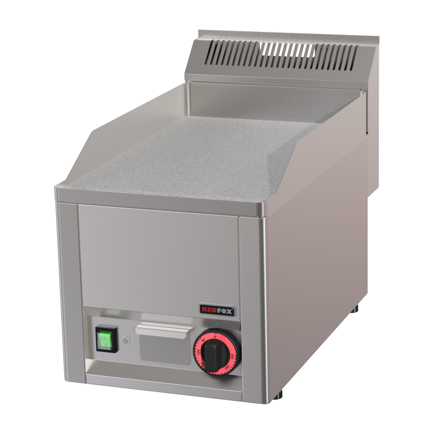 Grillplatte 32×48 elektrisch Durable Chrome glatt ohne Unterbauten 230 V | REDFOX – FTHC 30 EL