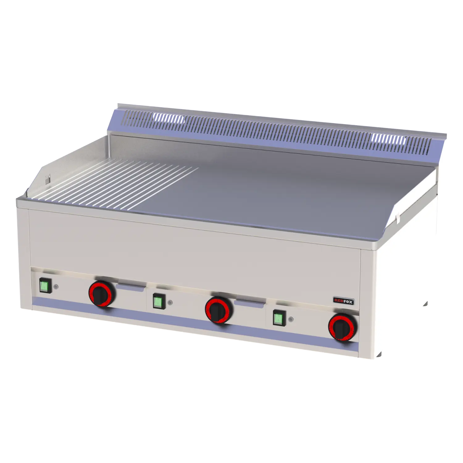 Grillplatte 97×48 elektrisch kombiniert ohne Unterbauten 400 V | REDFOX – FTHR 90 EL