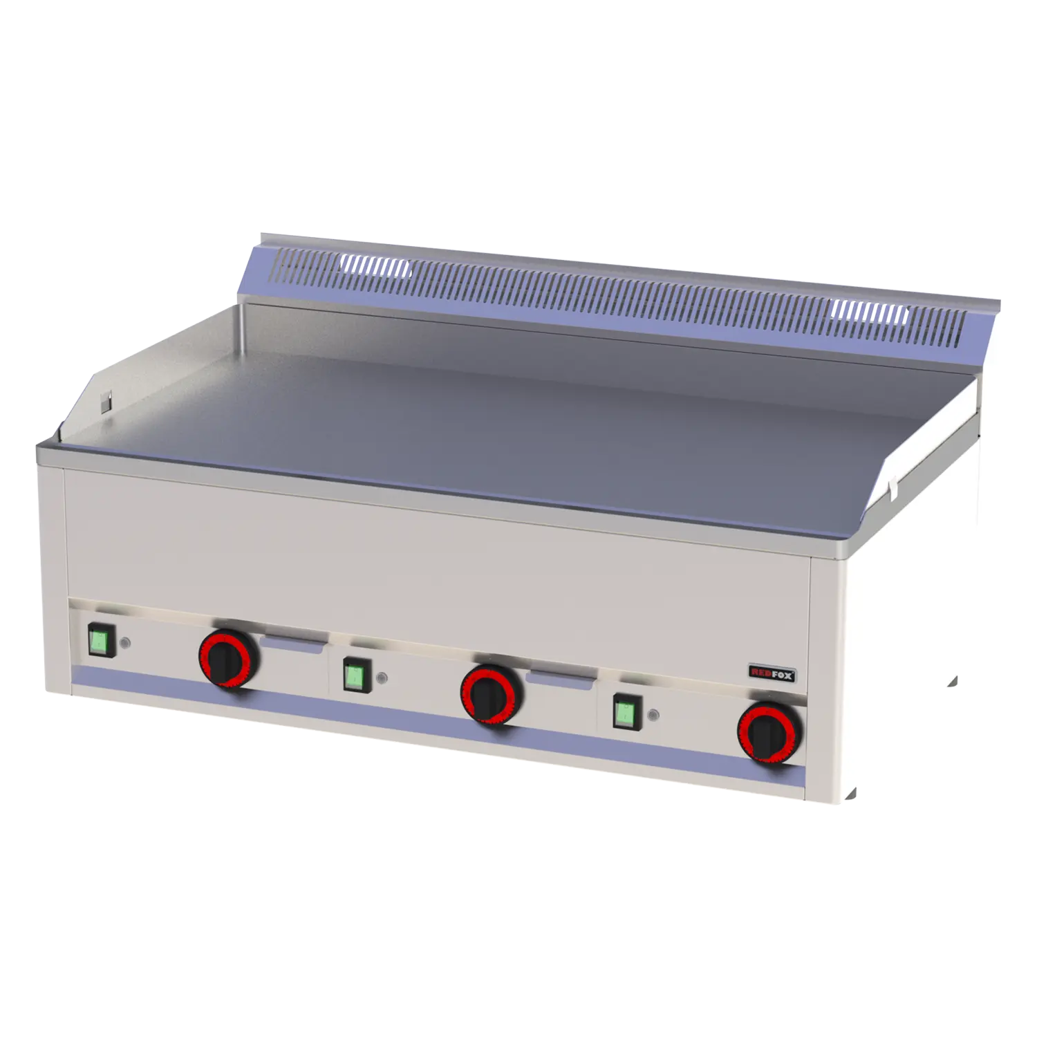 Grillplatte 97×48 elektrisch glatt ohne Unterbauten 400 V | REDFOX – FTH 90 EL