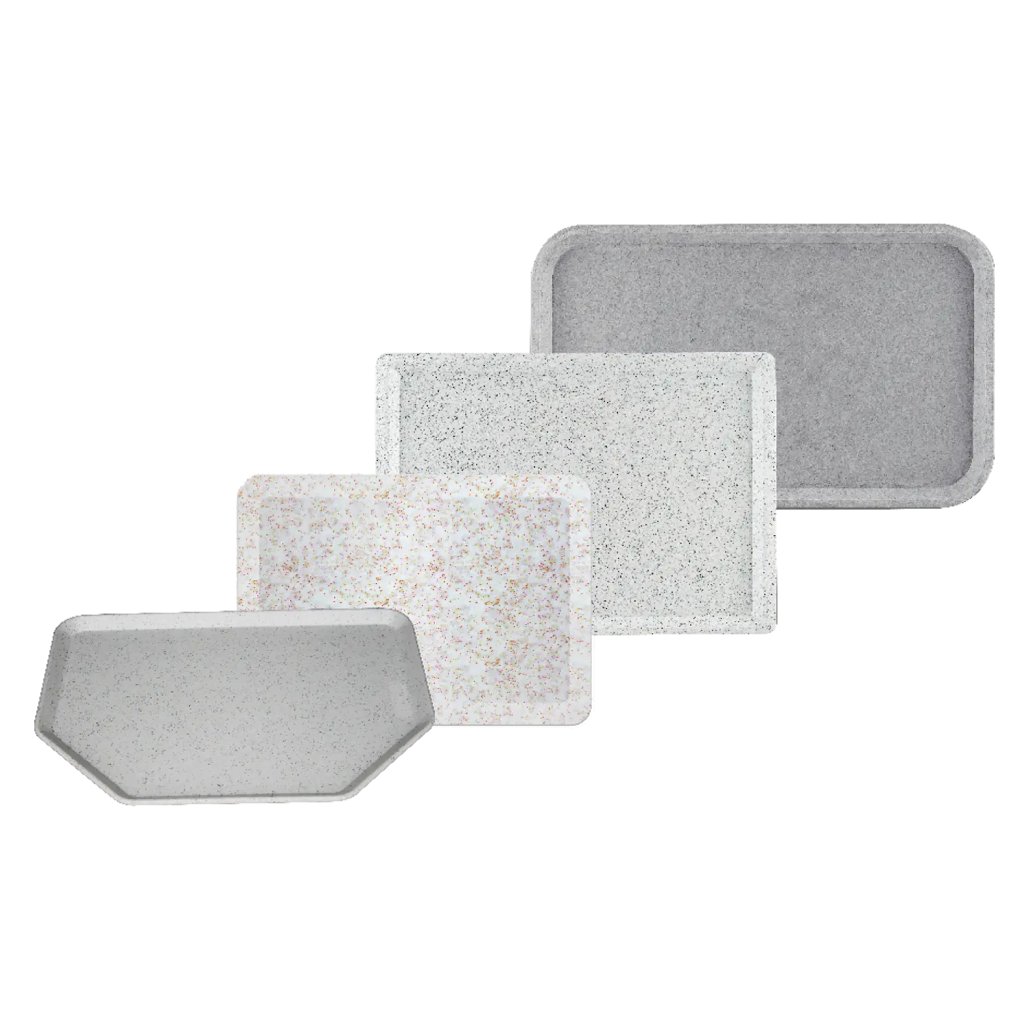 Tablett spezial 46×36 Polyester Salz / Pfeffer | REDFOX – RF – Podnos special 46×36