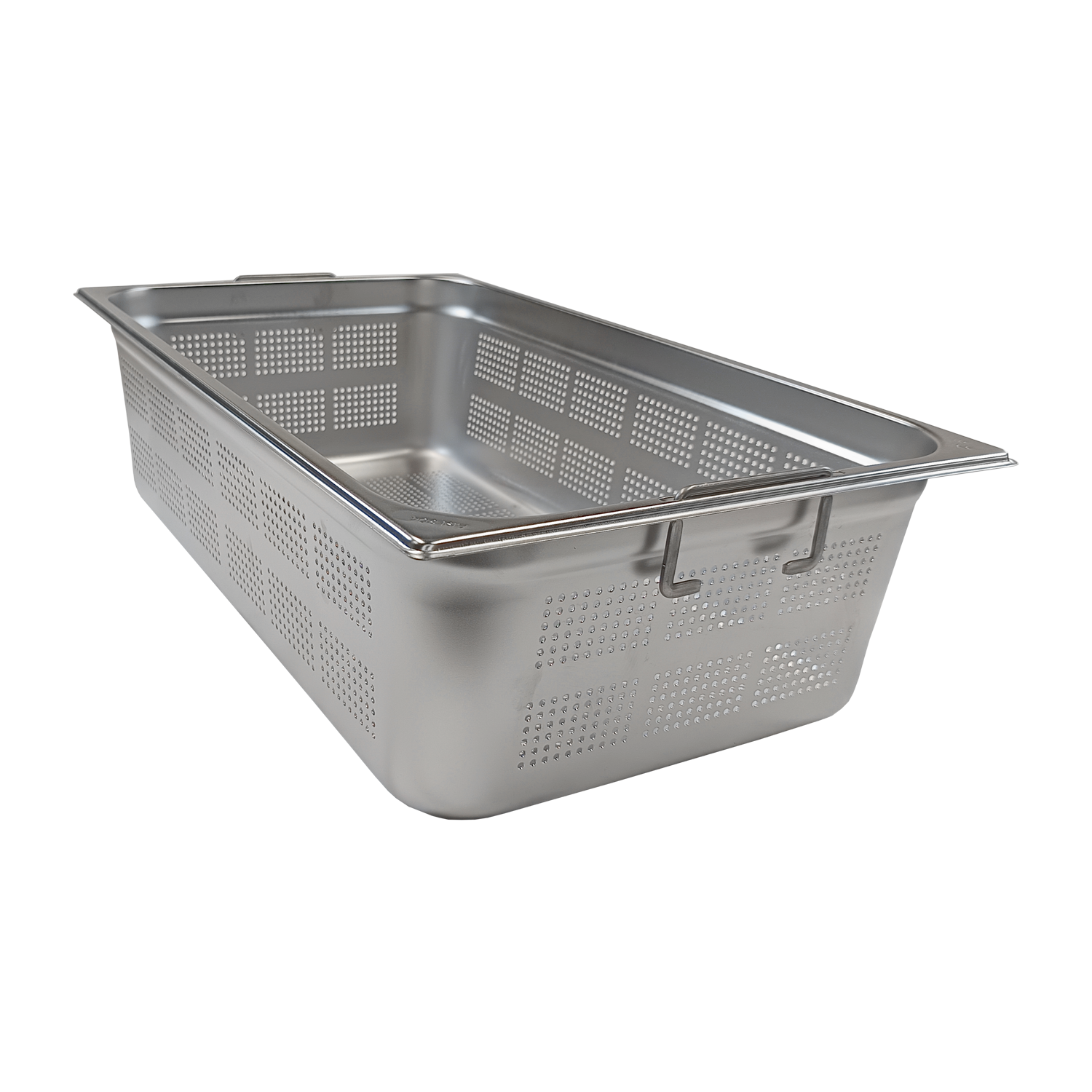 GN-Behälter gelocht GN 1/1 – 150 Fallgriff Edelstahl | REDFOX – GND 1/1-150 U