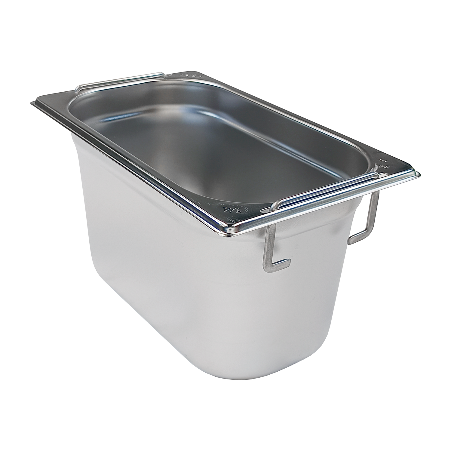GN-Behälter GN 1/4 – 150 Fallgriff Edelstahl | REDFOX – GN 1/4-150 U