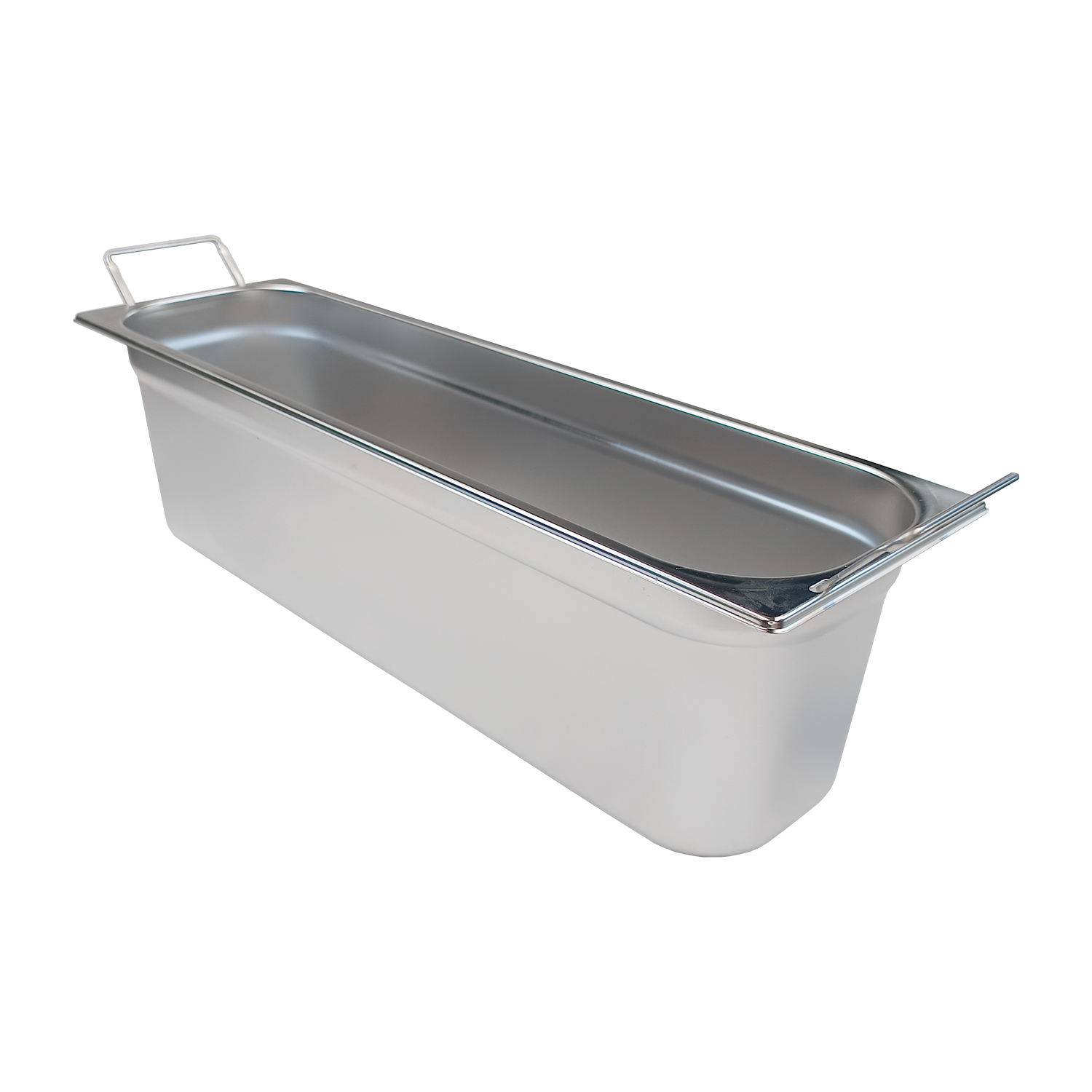 GN-Behälter GN 2/4 – 150 Fallgriff Edelstahl | REDFOX – GN 2/4-150 U