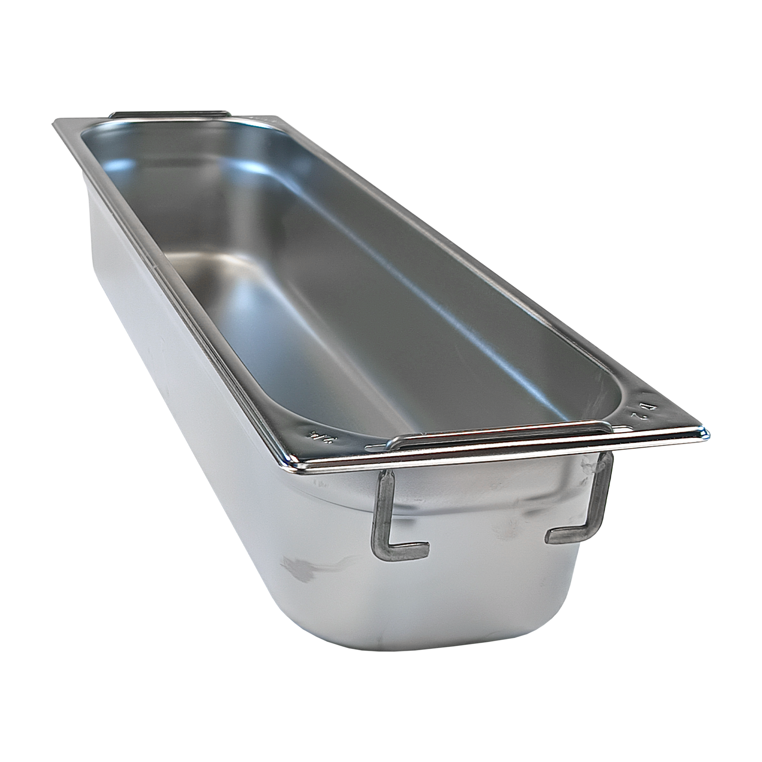 GN-Behälter GN 2/4 – 100 Fallgriff Edelstahl | REDFOX – GN 2/4-100 U