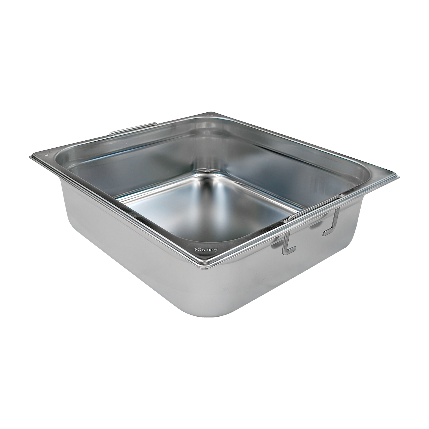 GN-Behälter GN 2/3 – 100 Fallgriff Edelstahl | REDFOX – GN 2/3-100 U