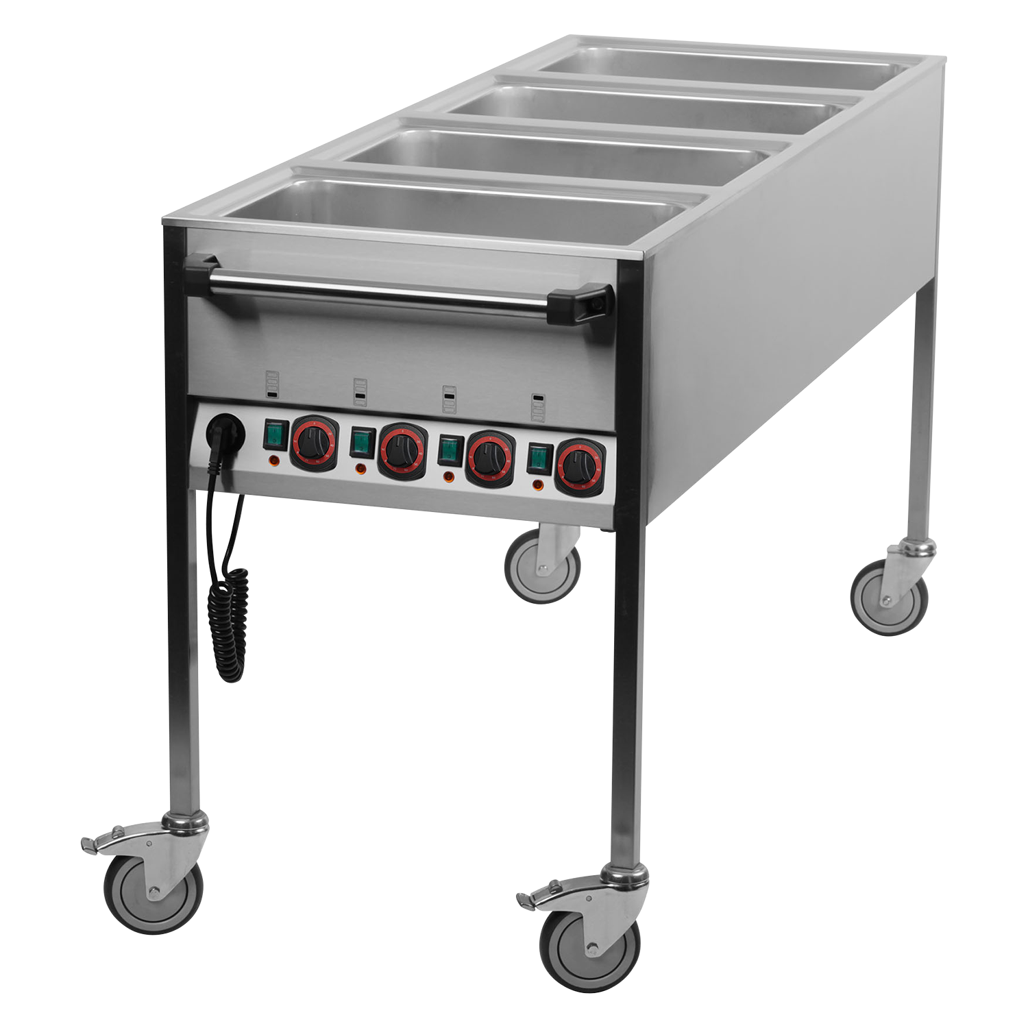 Bain Marie elektrisch GN 4-1/1 Steuerung auf der kürzeren Seite | REDFOX – VLPK 4120
