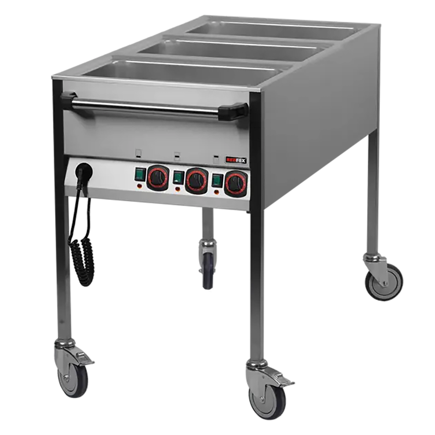 Bain Marie elektrisch GN 3-1/1 Steuerung auf der kürzeren Seite | REDFOX – VLPK 3120