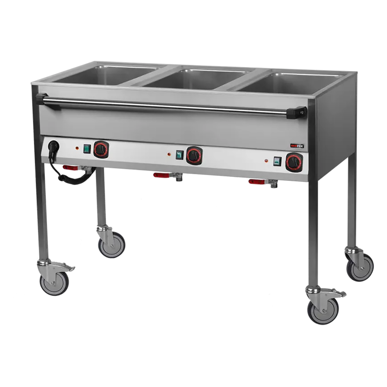 Bain Marie elektrisch GN 3-1/1 Steuerung auf der längeren Seite | REDFOX – VLPD 3120