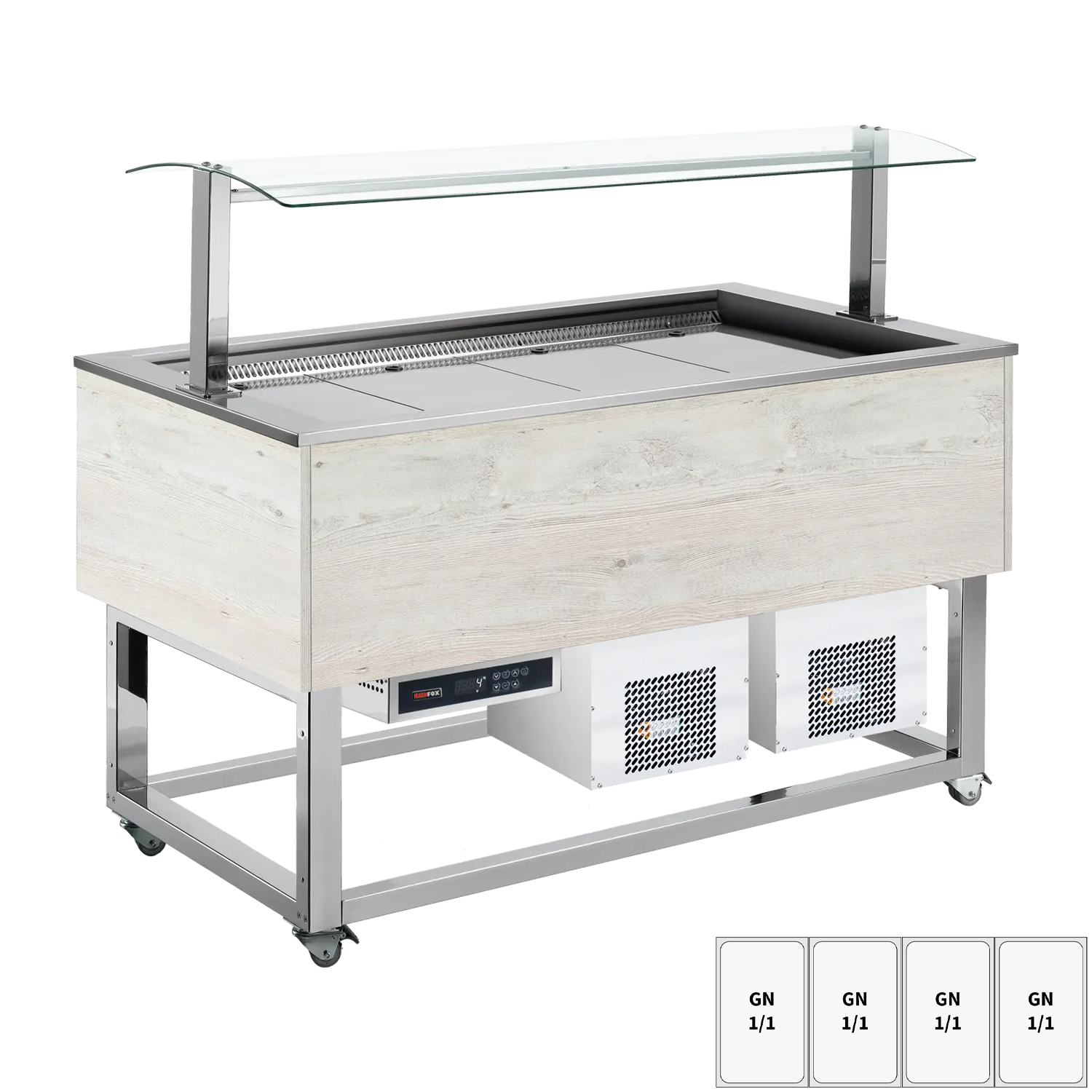 Kühlbuffet GN 4-1/1 Hemlock | REDFOX – ES BLUE+ 4H