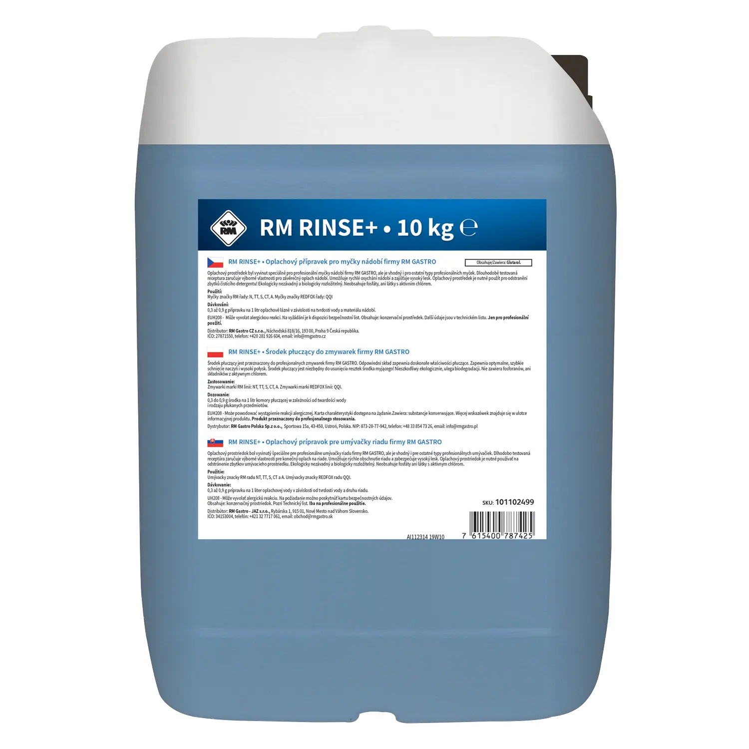 Klarspüler für Geschirrspülmaschinen 10 kg | RM + REDFOX – RM Rinse+ 10 kg