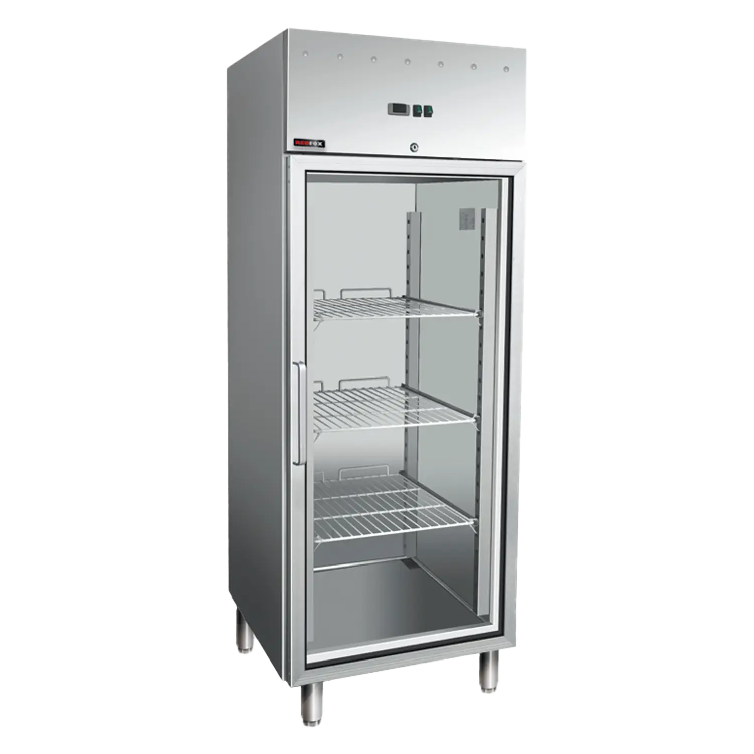 Kühlschrank GN 700 l Edelstahl verglast | REDFOX – MN 700G