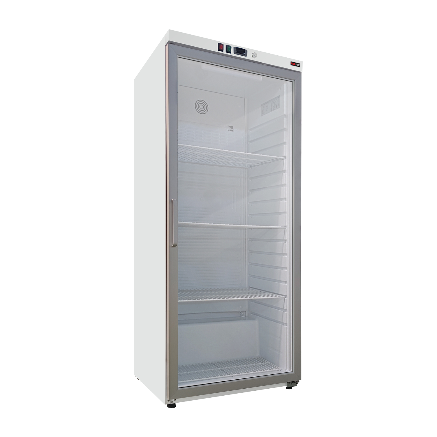Kühlschrank 350 l, Glastür Türen, weiß | REDFOX – DRR 400/G